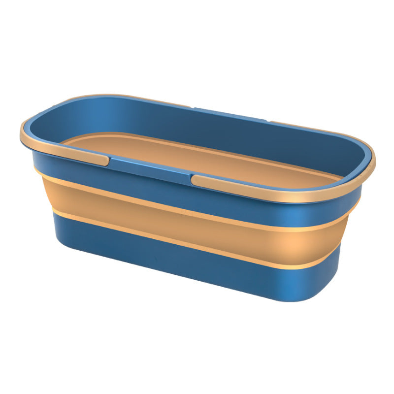 Large Durable Folding Mop Bucket with Wheels and Handles