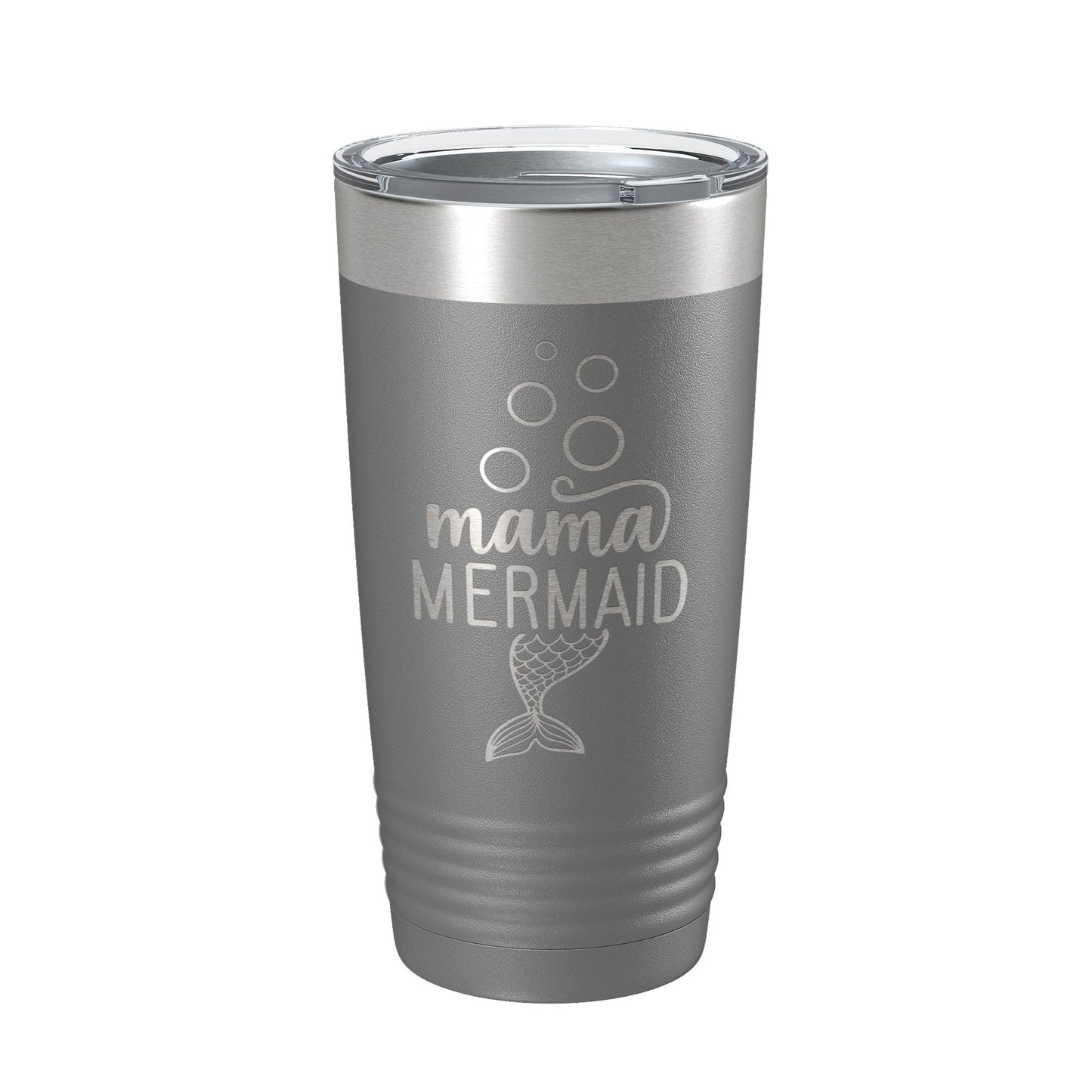Mama Mermaid Tumbler Travel Mug Insulated Laser Engraved Coffee Cup Mom Momma Gift 20 oz-16