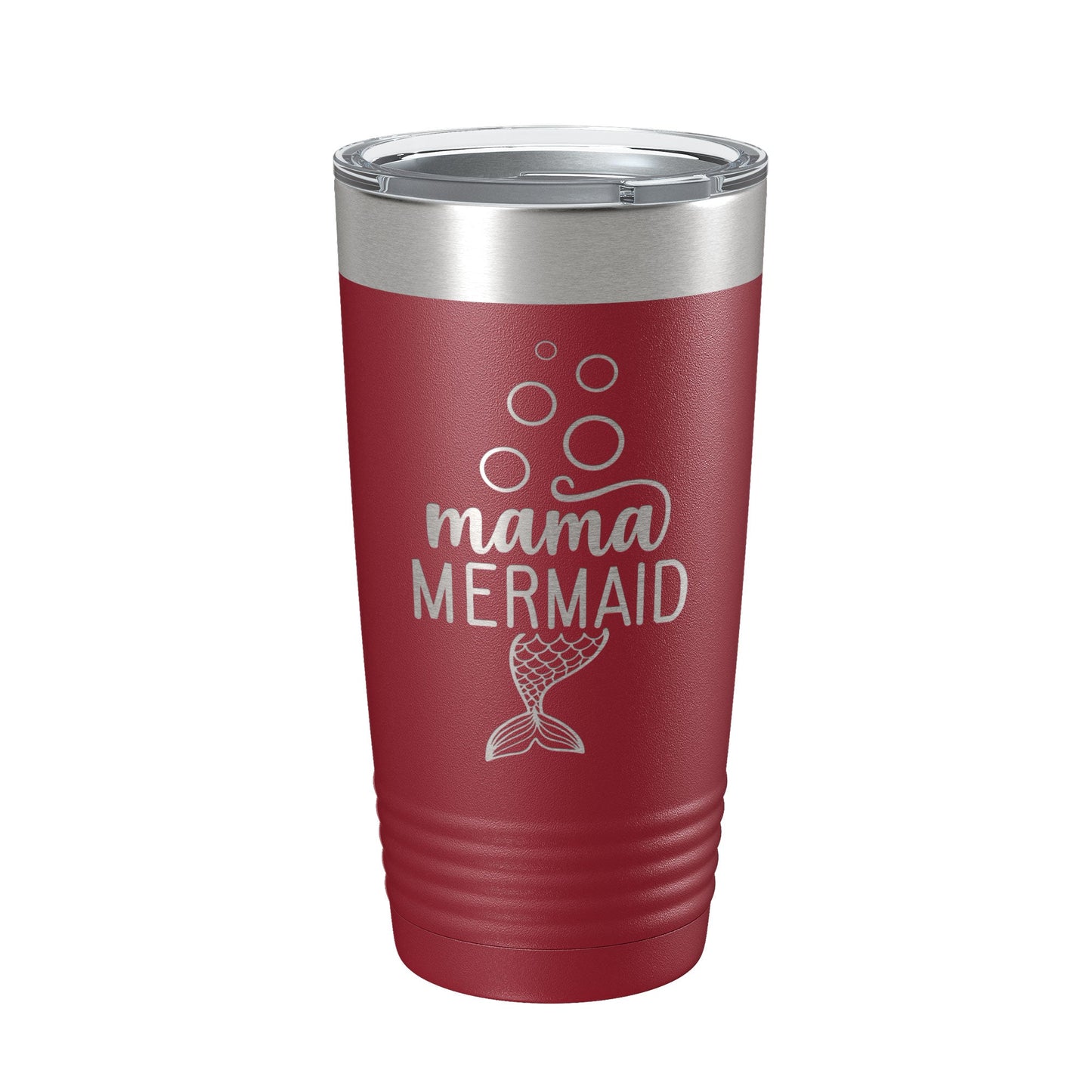 Mama Mermaid Tumbler Travel Mug Insulated Laser Engraved Coffee Cup Mom Momma Gift 20 oz-18