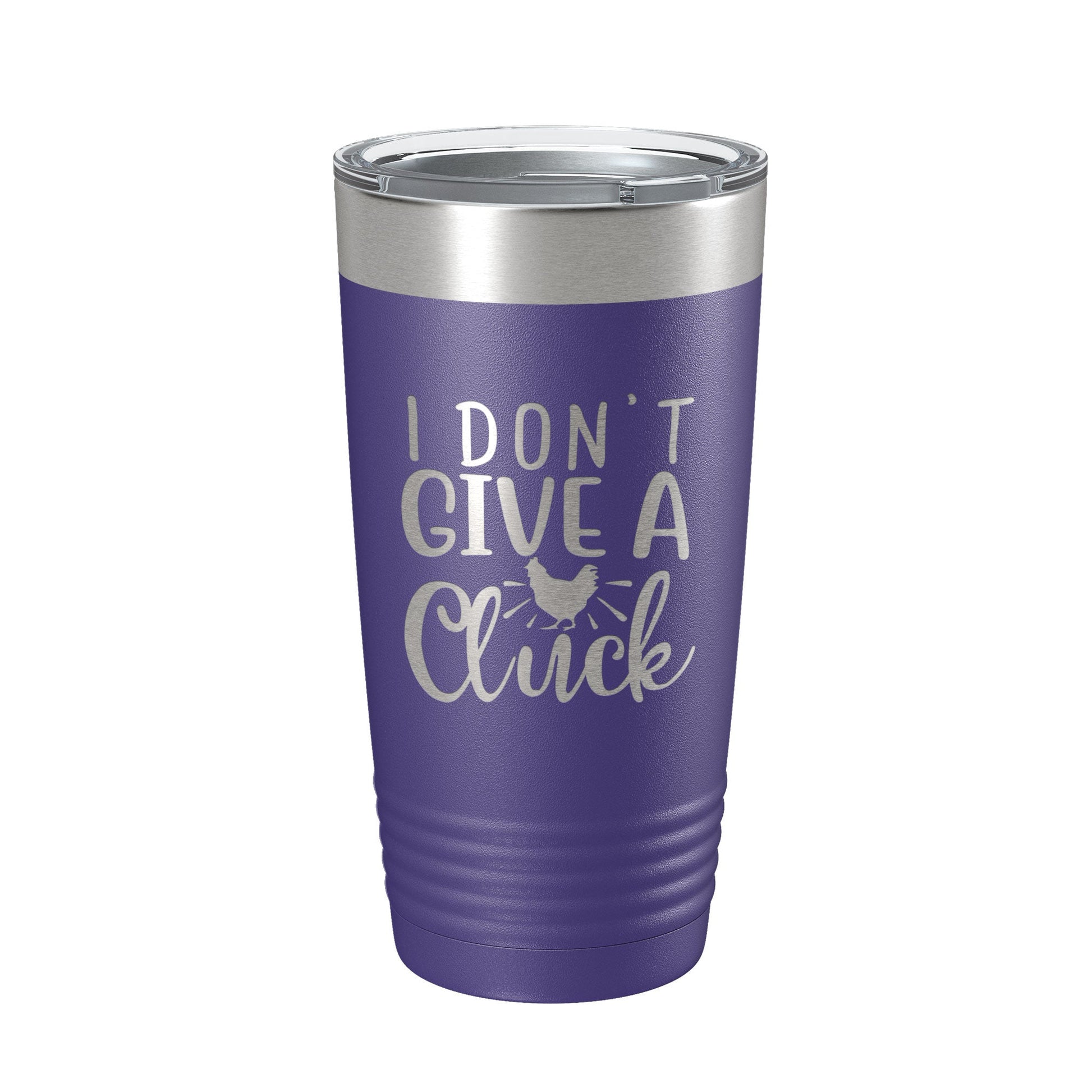 I Don't Give A Cluck Tumbler Funny Chicken Travel Mug Gift Insulated Laser Engraved Coffee Cup 20 oz-15