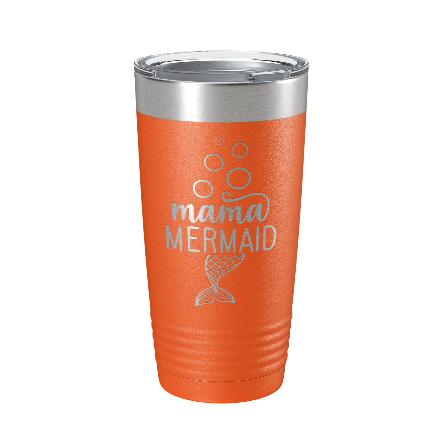 Mama Mermaid Tumbler Travel Mug Insulated Laser Engraved Coffee Cup Mom Momma Gift 20 oz-17