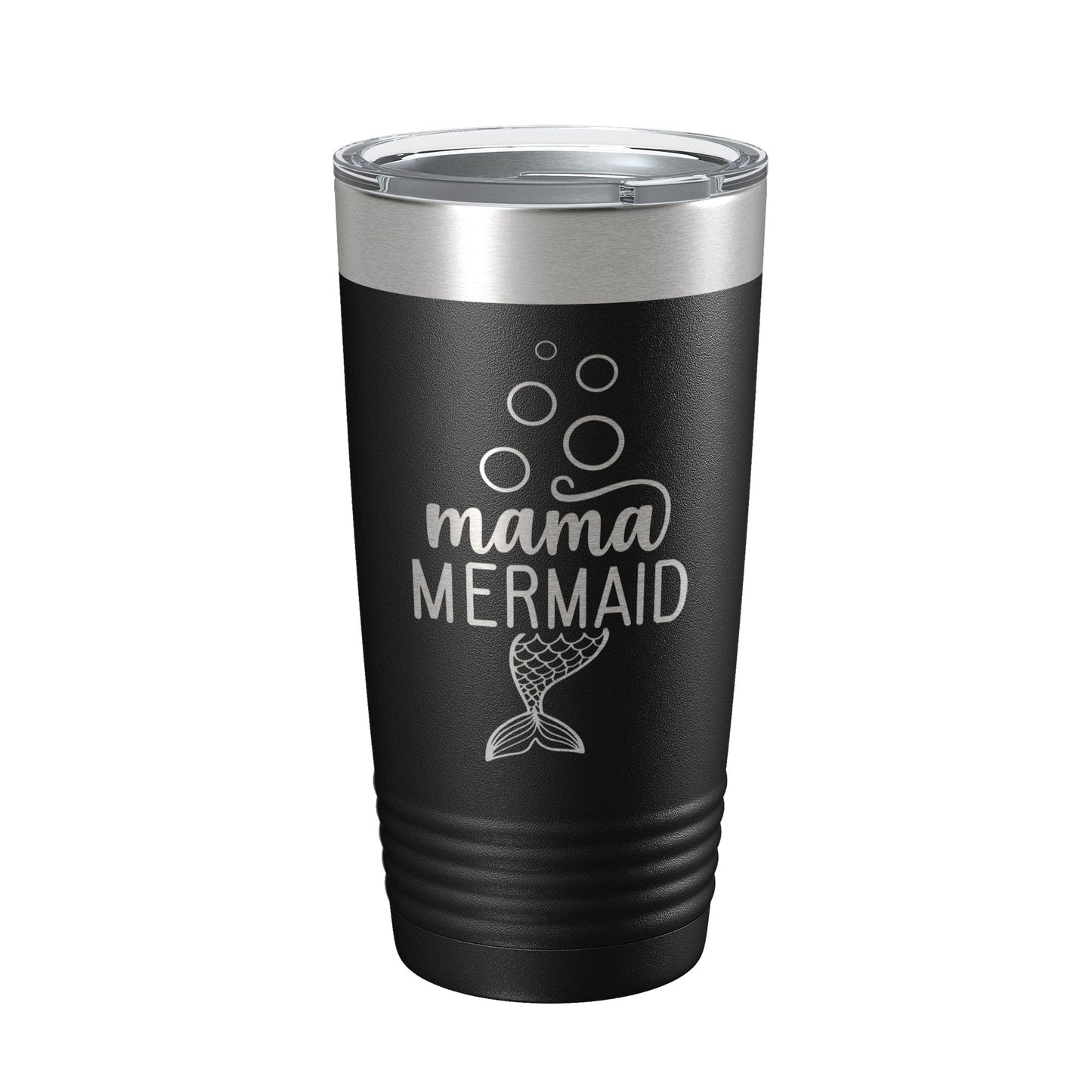 Mama Mermaid Tumbler Travel Mug Insulated Laser Engraved Coffee Cup Mom Momma Gift 20 oz-0