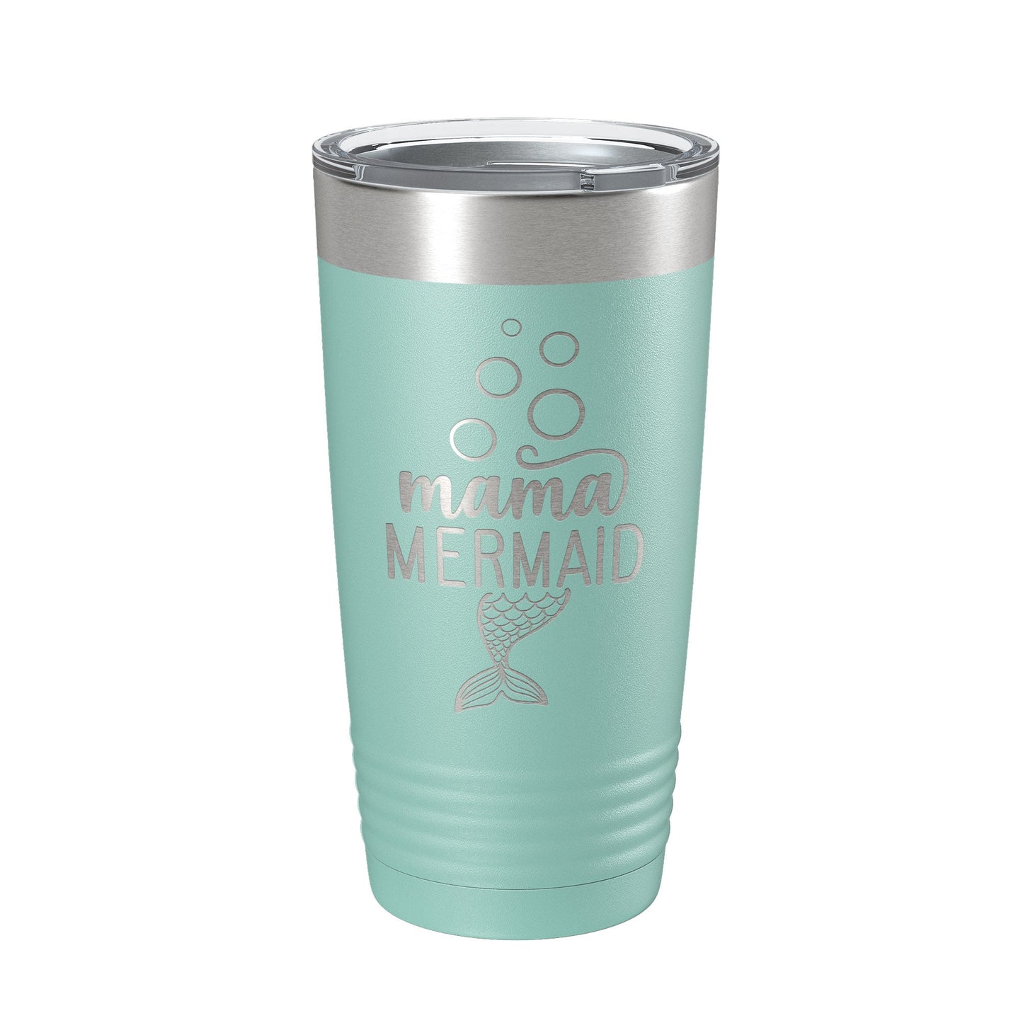 Mama Mermaid Tumbler Travel Mug Insulated Laser Engraved Coffee Cup Mom Momma Gift 20 oz-12
