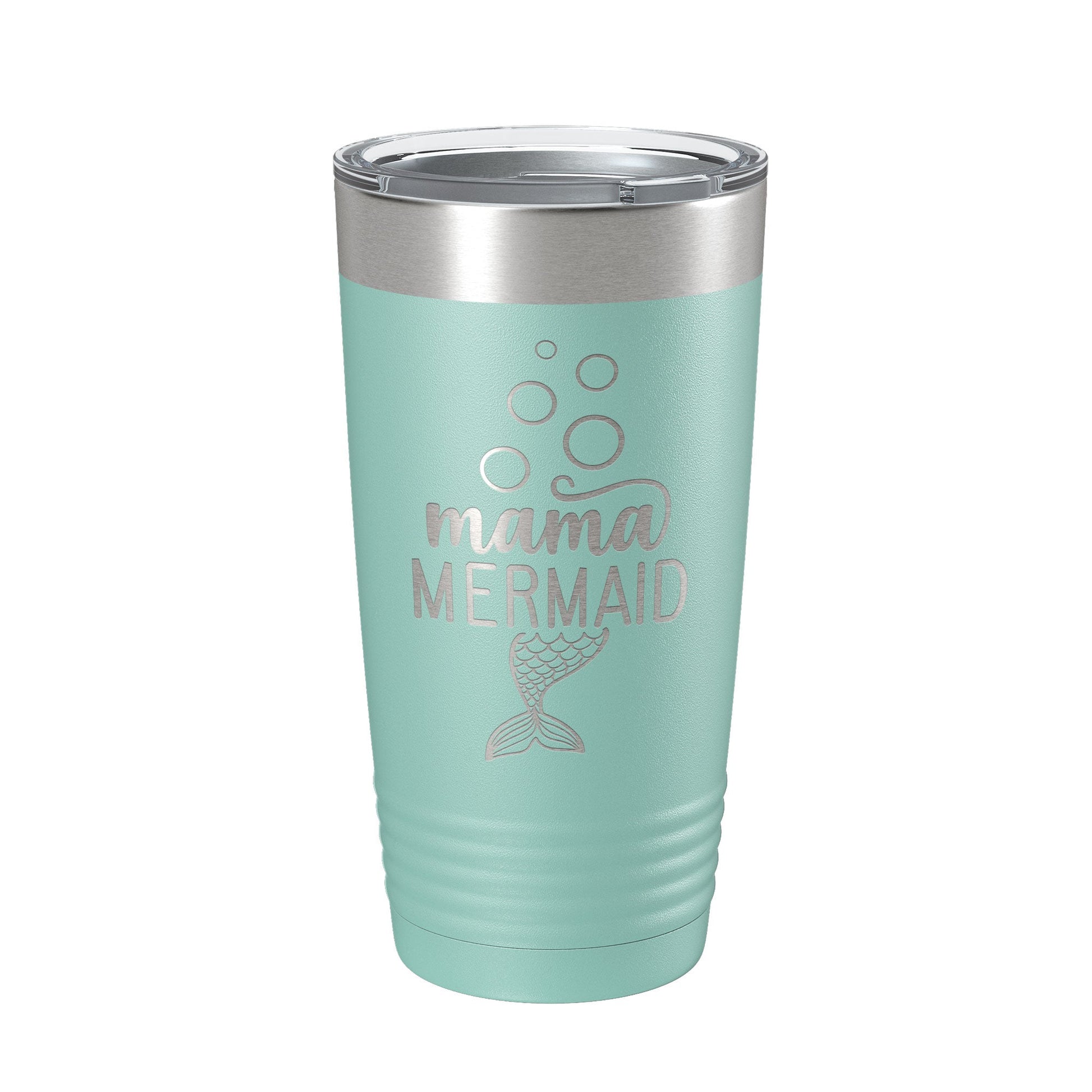 Mama Mermaid Tumbler Travel Mug Insulated Laser Engraved Coffee Cup Mom Momma Gift 20 oz-12