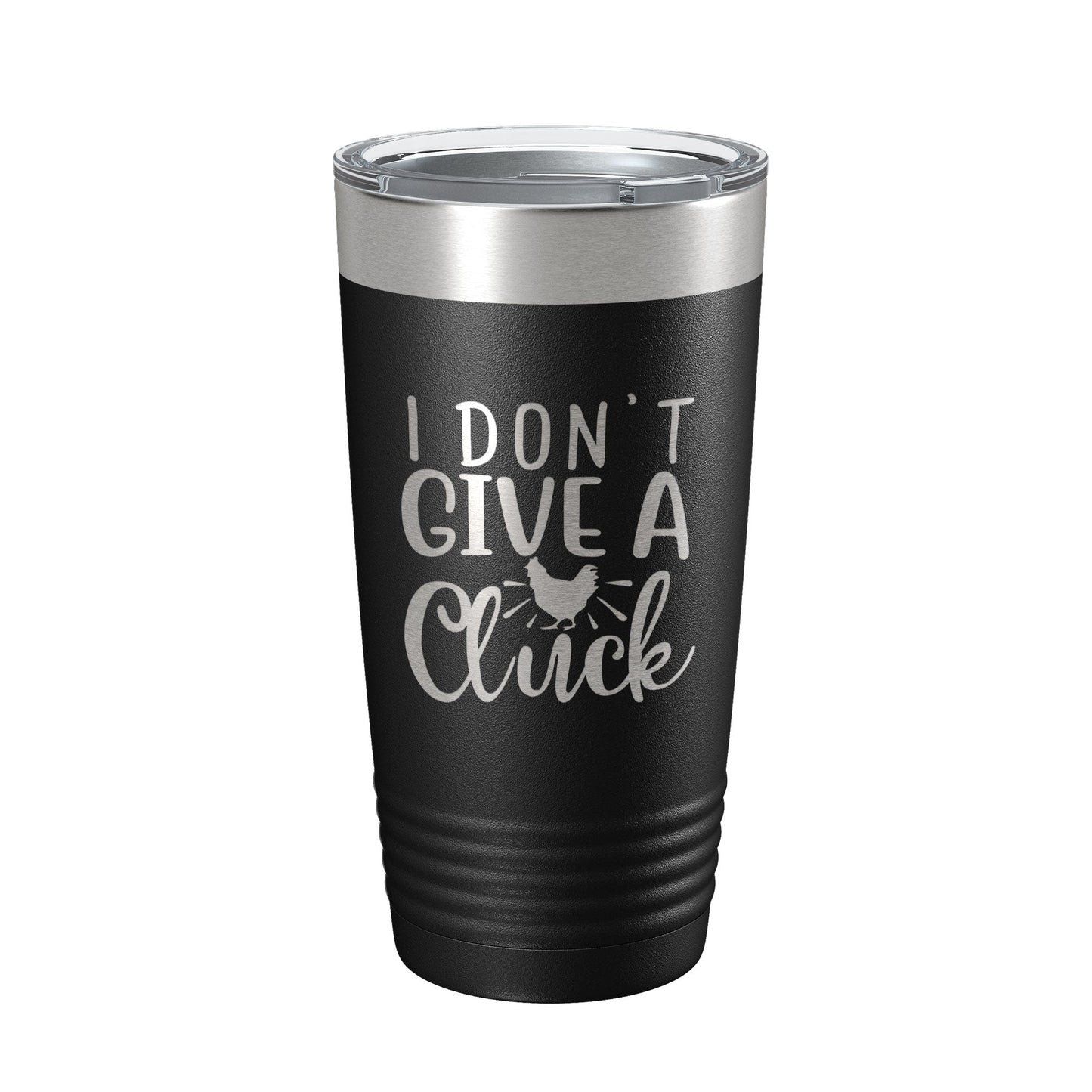 I Don't Give A Cluck Tumbler Funny Chicken Travel Mug Gift Insulated Laser Engraved Coffee Cup 20 oz-5