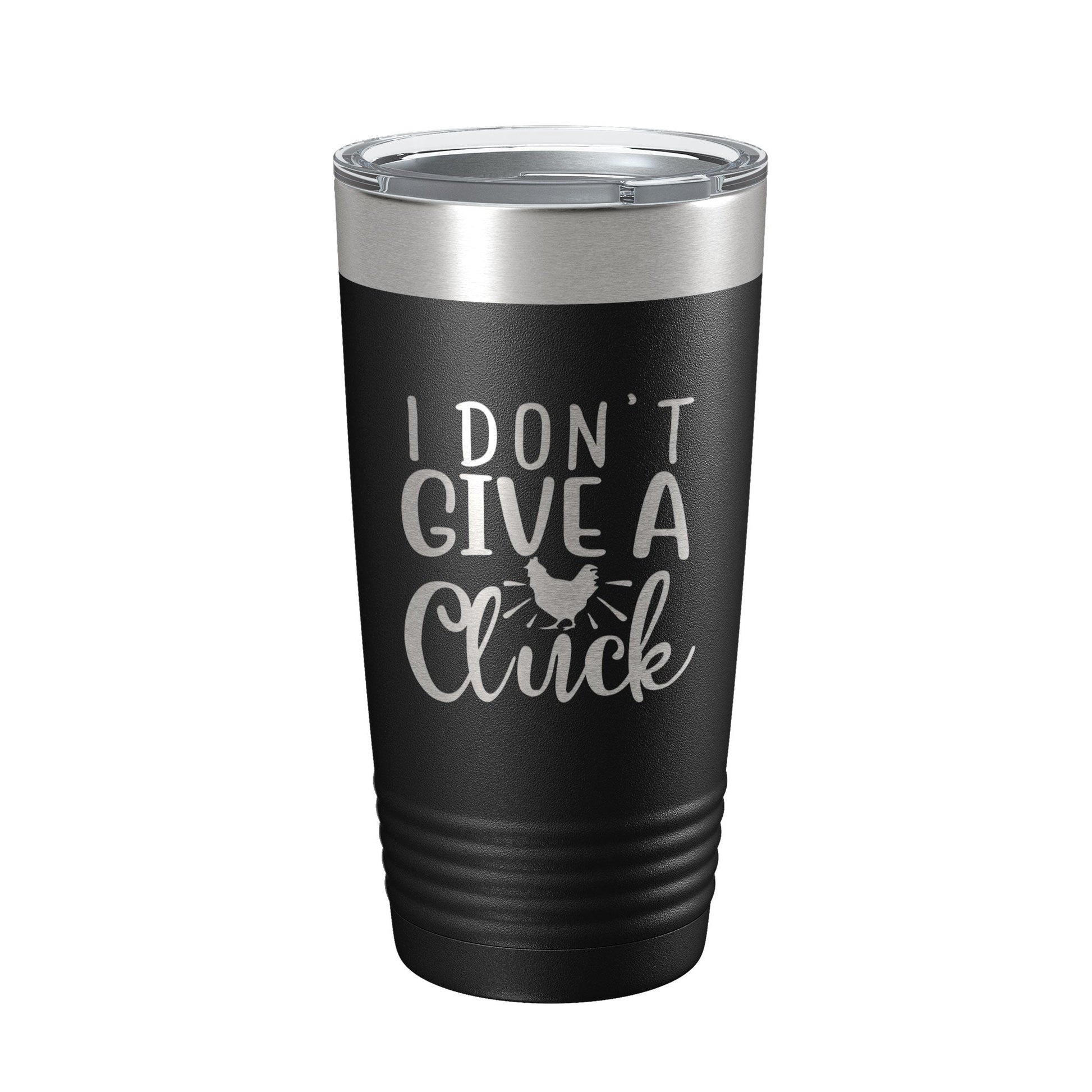 I Don't Give A Cluck Tumbler Funny Chicken Travel Mug Gift Insulated Laser Engraved Coffee Cup 20 oz-5