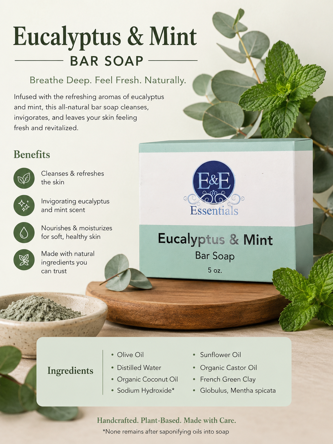 Eucalyptus & Mint Bar Soap