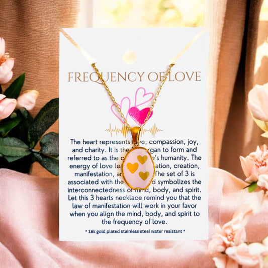 Frequency of Love - 18K Gold Plated, Waterproof Necklace-0