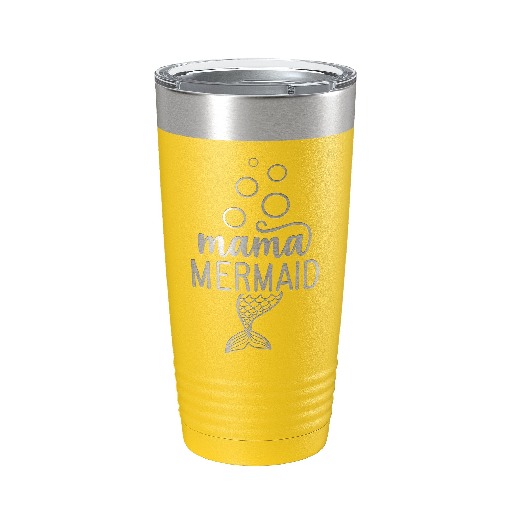 Mama Mermaid Tumbler Travel Mug Insulated Laser Engraved Coffee Cup Mom Momma Gift 20 oz-19