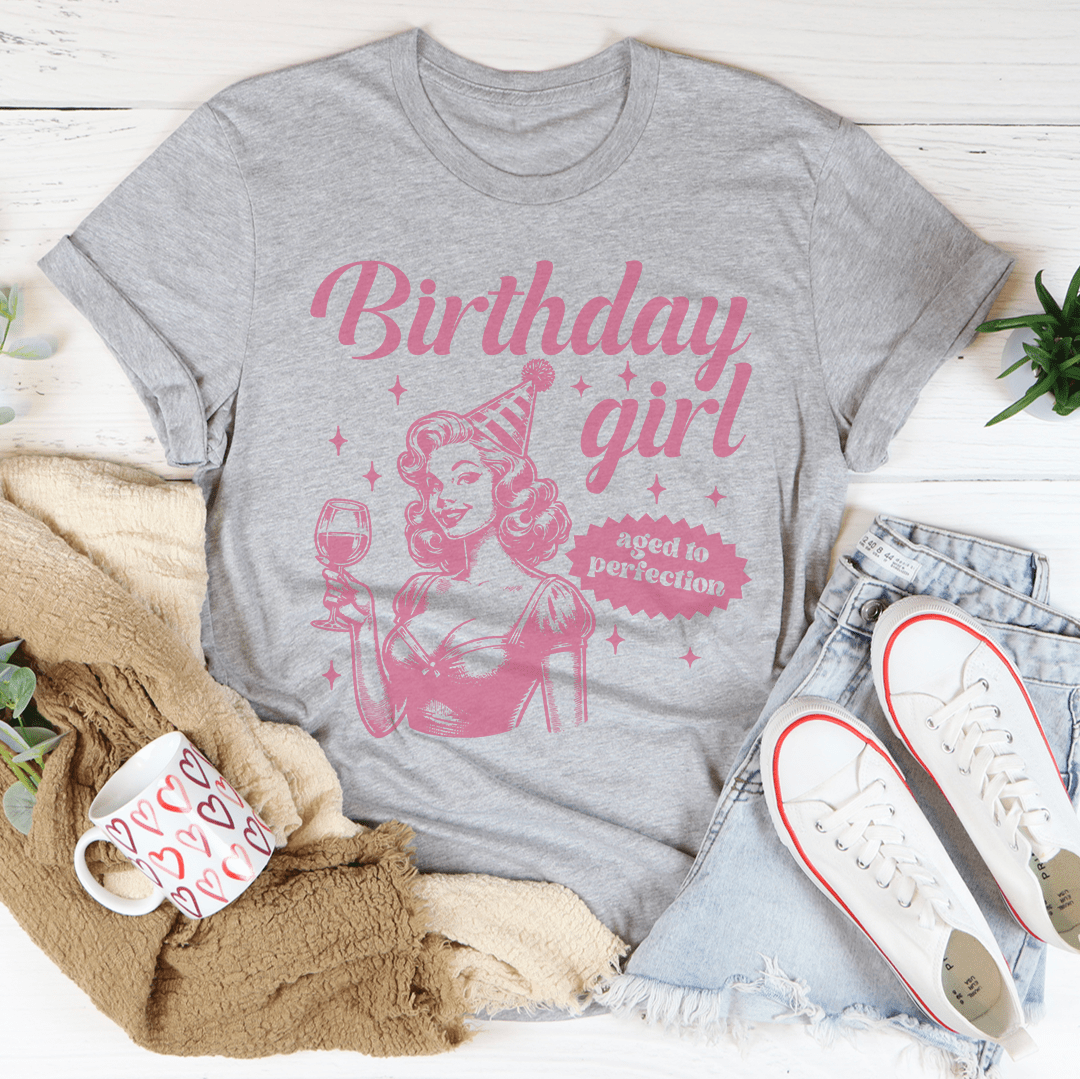 Birthday Girl Aged To Perfection Tee-2