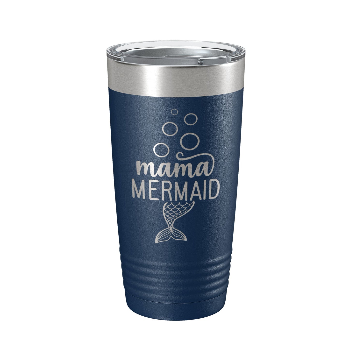 Mama Mermaid Tumbler Travel Mug Insulated Laser Engraved Coffee Cup Mom Momma Gift 20 oz-2