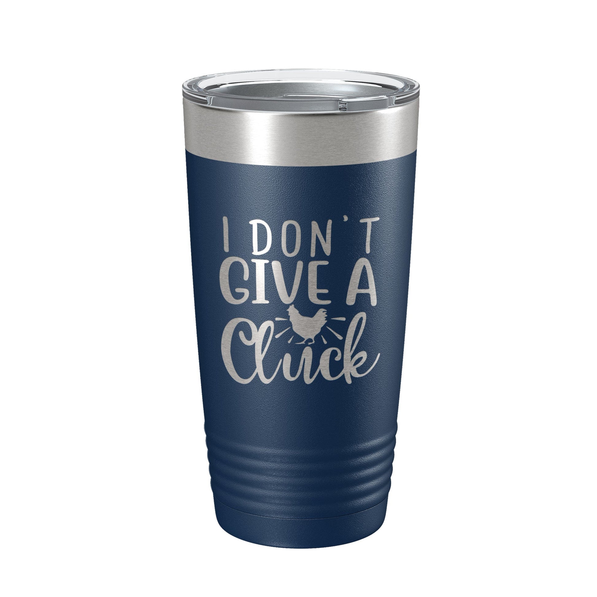 I Don't Give A Cluck Tumbler Funny Chicken Travel Mug Gift Insulated Laser Engraved Coffee Cup 20 oz-2