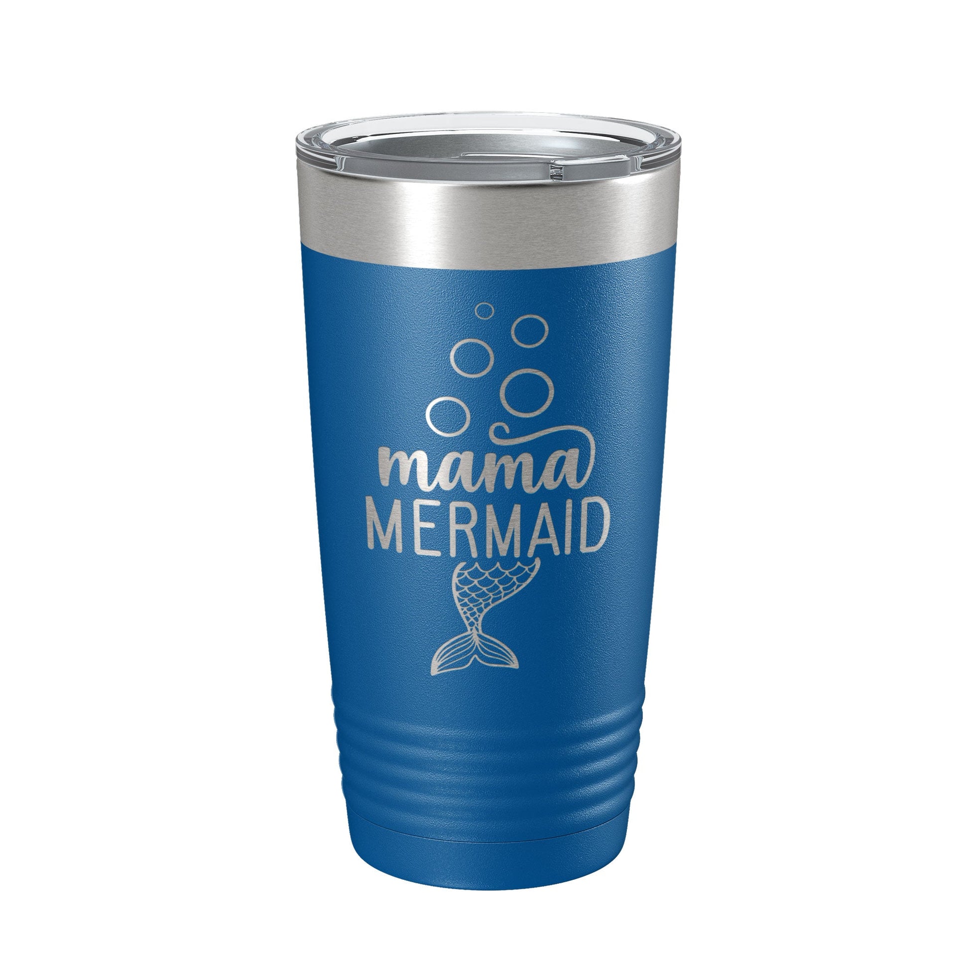 Mama Mermaid Tumbler Travel Mug Insulated Laser Engraved Coffee Cup Mom Momma Gift 20 oz-6