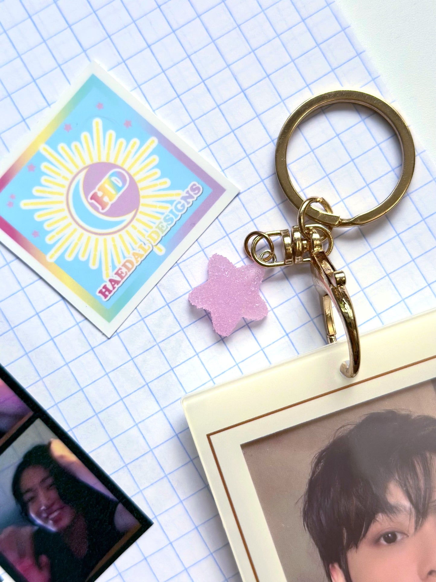 Jung Kook Logo Charm Keychain