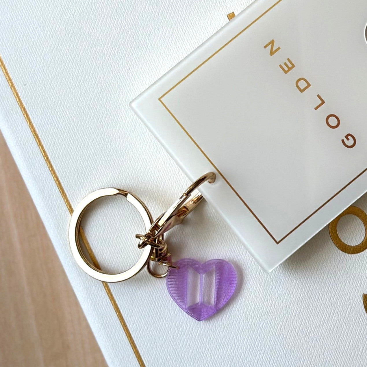 Jung Kook Logo Charm Keychain