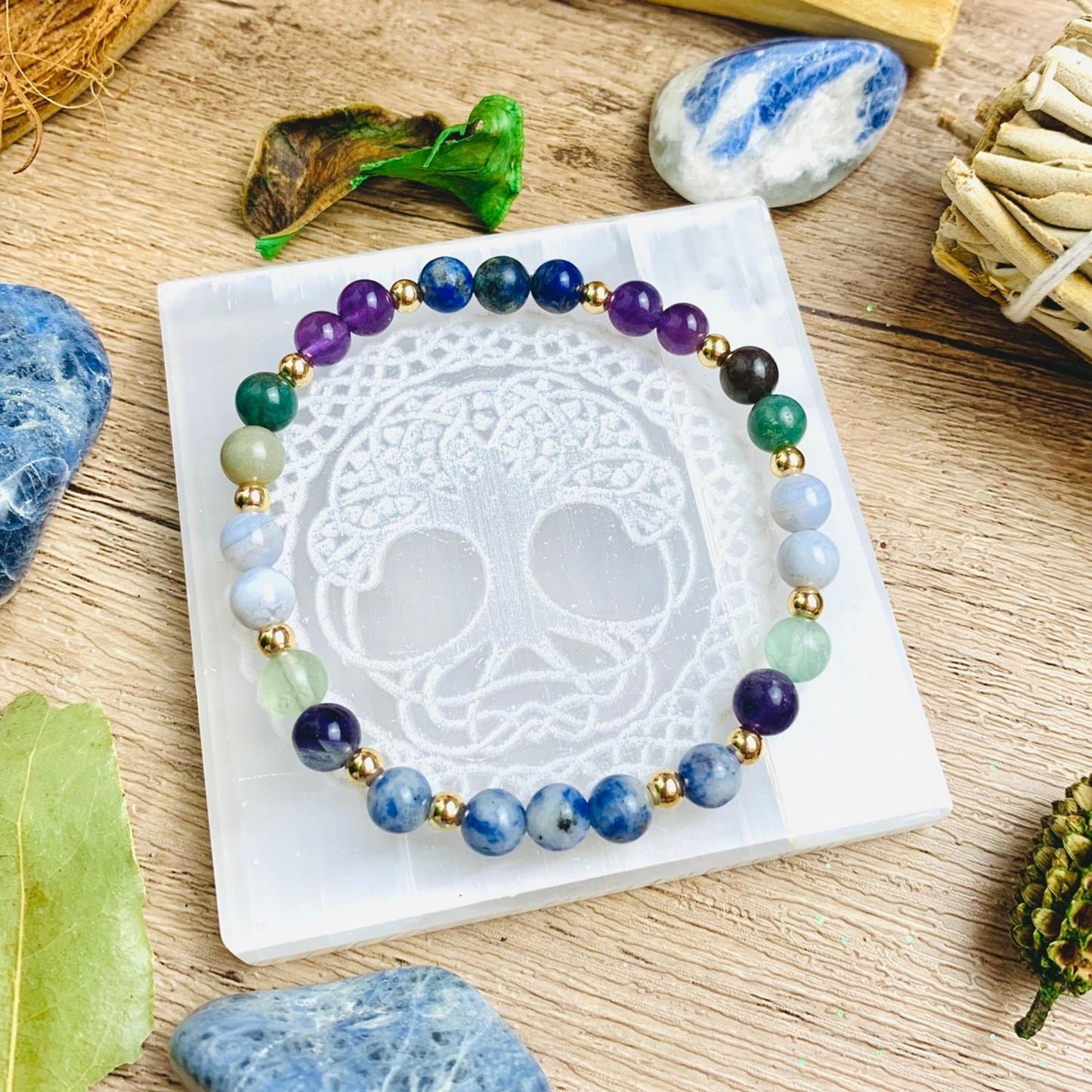 Gemini Zodiac Crystal Bracelet-2