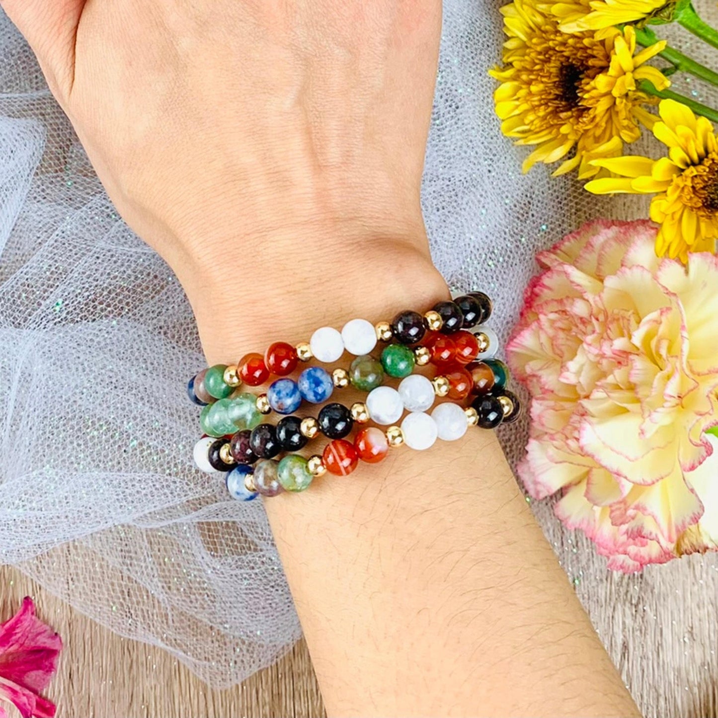 Capricorn Zodiac Crystal Bracelet-3