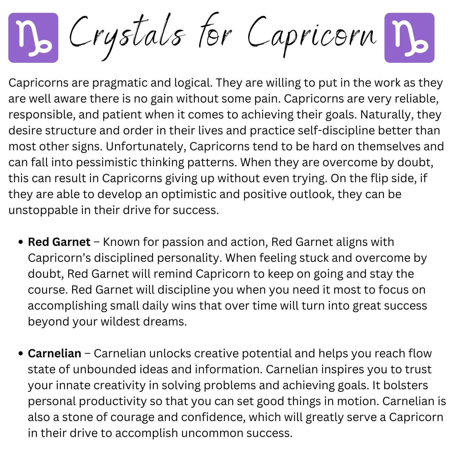 Capricorn Zodiac Crystal Bracelet-4