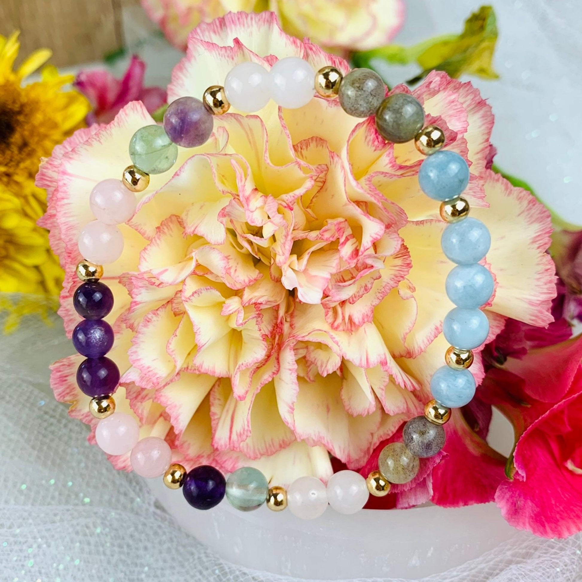 Aquarius Zodiac Crystal Bracelet-3
