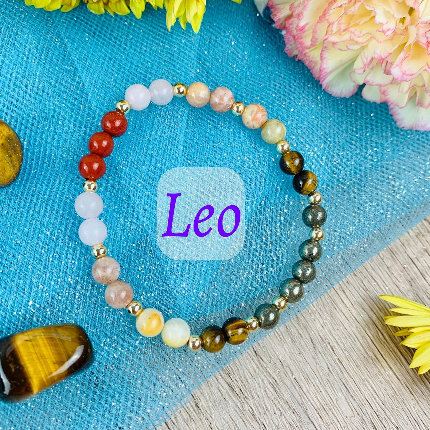 Leo Zodiac Crystal Bracelet-0
