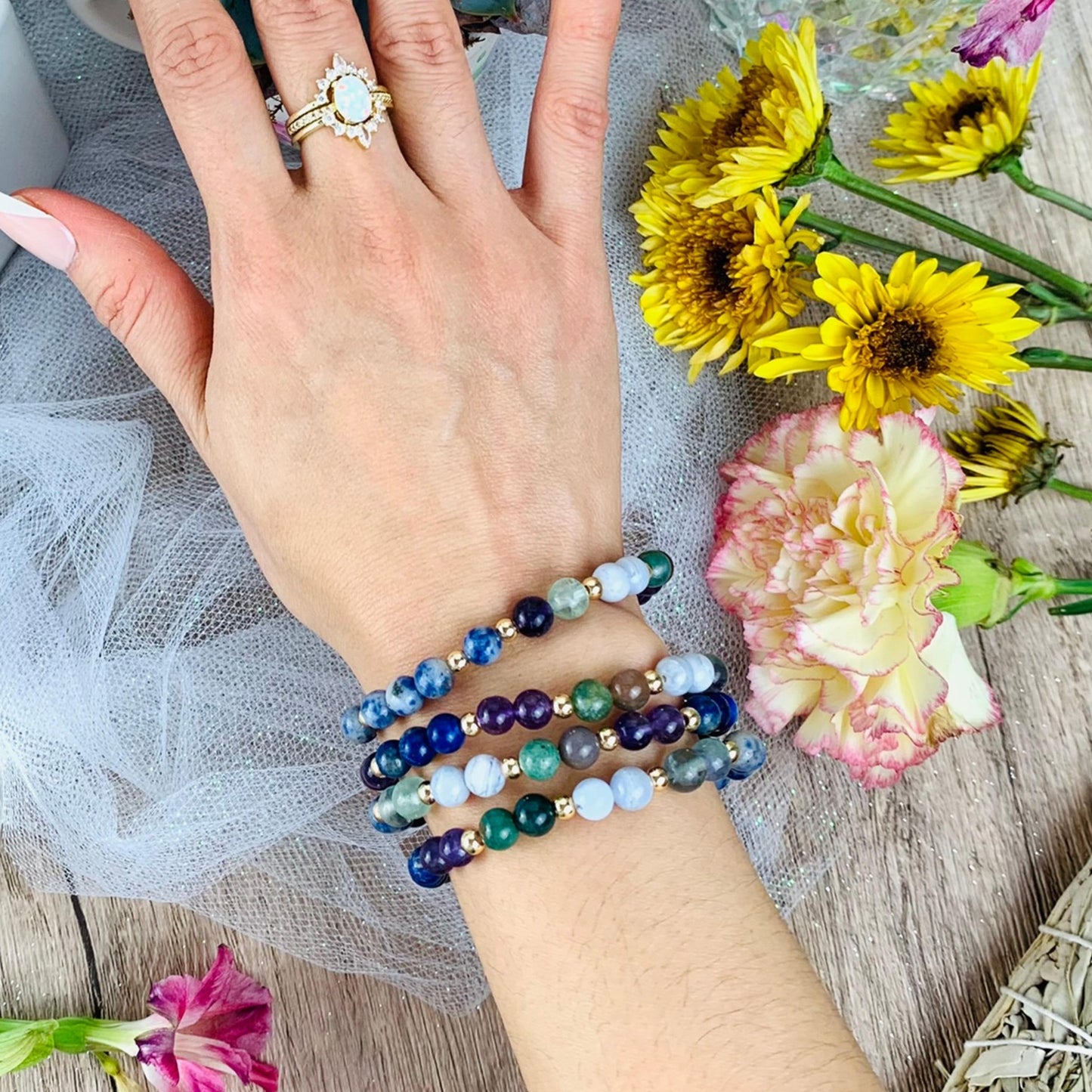 Gemini Zodiac Crystal Bracelet-1
