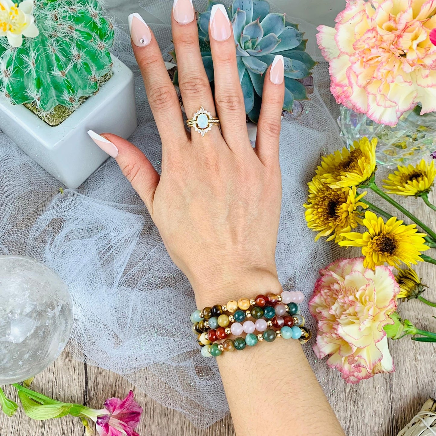 Virgo Zodiac Crystal Bracelet-1